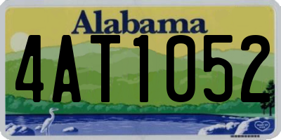 AL license plate 4AT1052