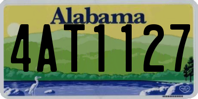 AL license plate 4AT1127