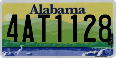 AL license plate 4AT1128