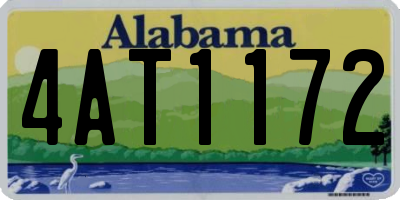 AL license plate 4AT1172