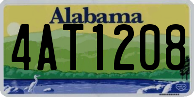 AL license plate 4AT1208