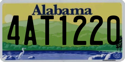 AL license plate 4AT1220