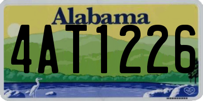 AL license plate 4AT1226