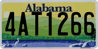 AL license plate 4AT1266