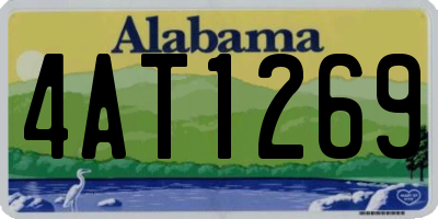 AL license plate 4AT1269