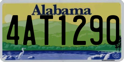 AL license plate 4AT1290