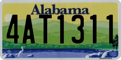 AL license plate 4AT1311