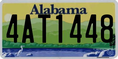 AL license plate 4AT1448