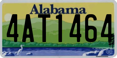AL license plate 4AT1464