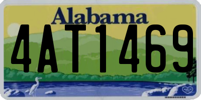 AL license plate 4AT1469