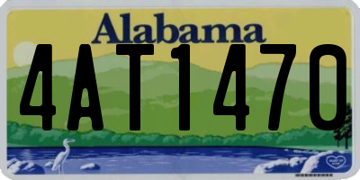 AL license plate 4AT1470
