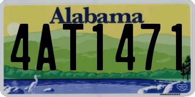 AL license plate 4AT1471