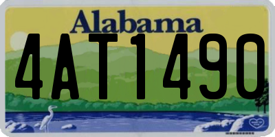 AL license plate 4AT1490