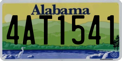 AL license plate 4AT1541