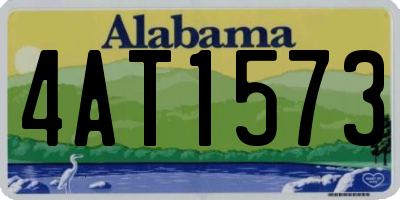 AL license plate 4AT1573