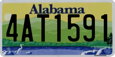 AL license plate 4AT1591
