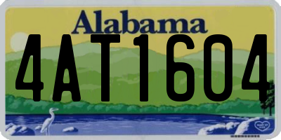 AL license plate 4AT1604