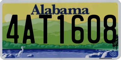 AL license plate 4AT1608