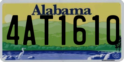 AL license plate 4AT1610
