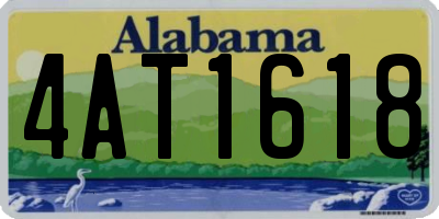AL license plate 4AT1618