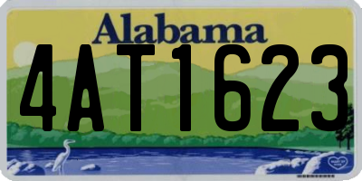 AL license plate 4AT1623