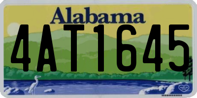 AL license plate 4AT1645