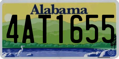 AL license plate 4AT1655