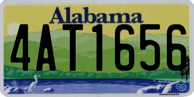 AL license plate 4AT1656