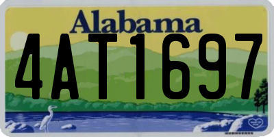 AL license plate 4AT1697