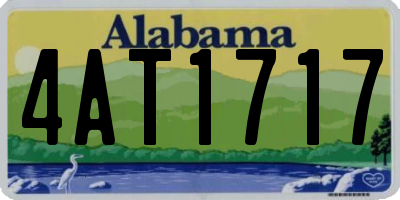 AL license plate 4AT1717