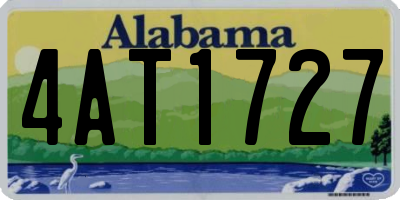 AL license plate 4AT1727