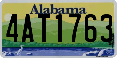 AL license plate 4AT1763