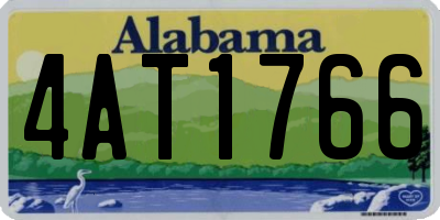 AL license plate 4AT1766