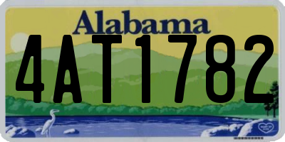 AL license plate 4AT1782