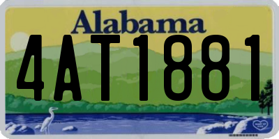 AL license plate 4AT1881