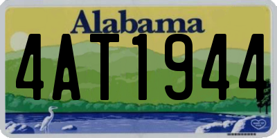 AL license plate 4AT1944
