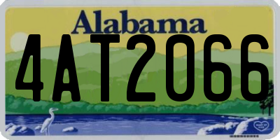 AL license plate 4AT2066