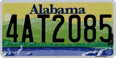 AL license plate 4AT2085
