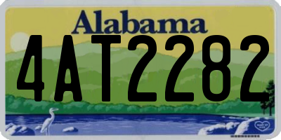 AL license plate 4AT2282