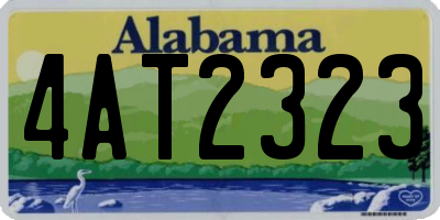 AL license plate 4AT2323