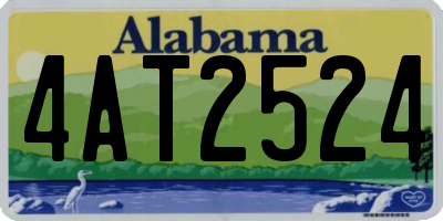 AL license plate 4AT2524