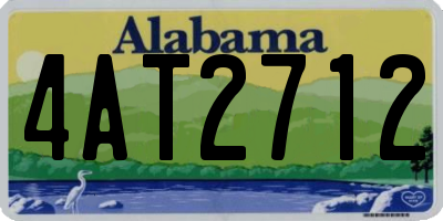AL license plate 4AT2712