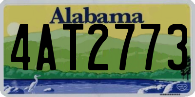 AL license plate 4AT2773