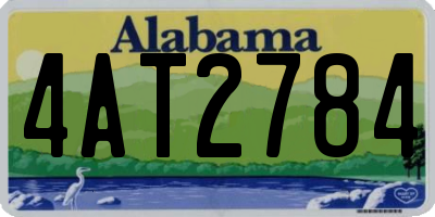 AL license plate 4AT2784