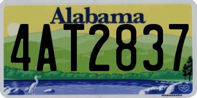 AL license plate 4AT2837