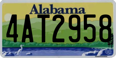 AL license plate 4AT2958