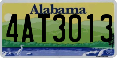 AL license plate 4AT3013