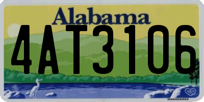 AL license plate 4AT3106