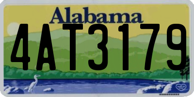 AL license plate 4AT3179