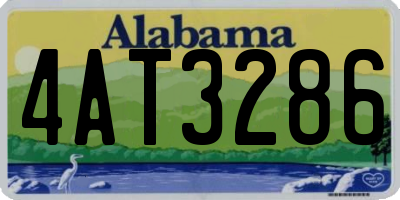 AL license plate 4AT3286